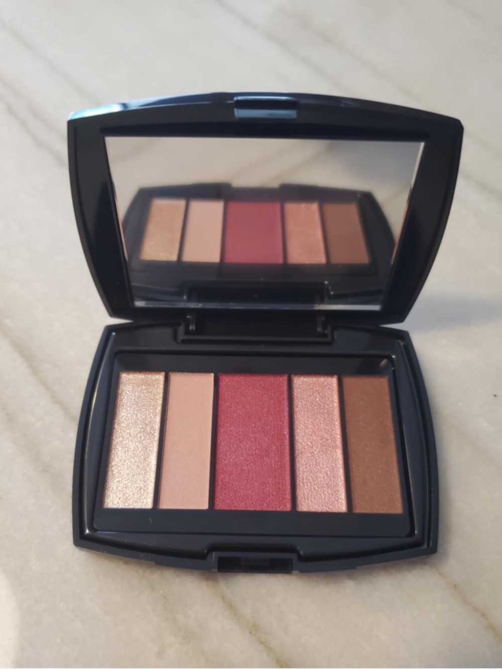 LANCOME Color Design Shadow & Liner Palette in Rose Medley Travel Size 0.07oz